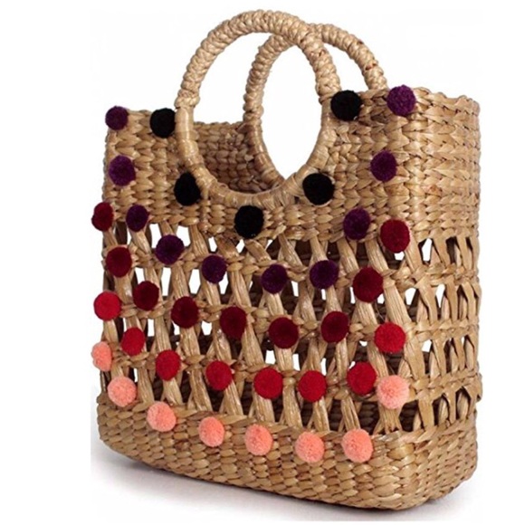 β₯πHPπNWT Boho Straw Handbagβ₯ - Picture 5 of 7